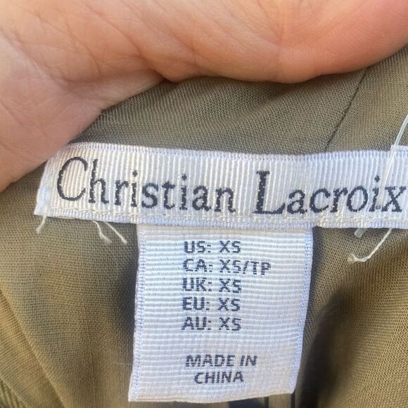 Christian Lacroix Square Neckline Mini Dress size XS NWT - Picture 3 of 9